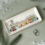 Winter Robin Christmas Ceramic Tray In Gift Box, thumbnail 1 of 4