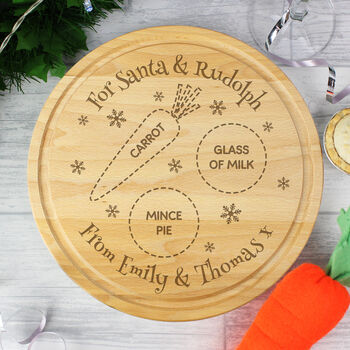 Personalised Christmas Eve Santa And Rudolph Board, 3 of 8