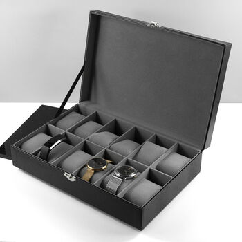 Personalised Luxury 12 Piece Watch Box, 4 of 8