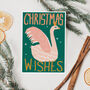 Christmas Wishes Swan Card, thumbnail 1 of 3