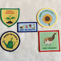 Personalised Kids Gardening Apron With Iron On Patches, thumbnail 2 of 4