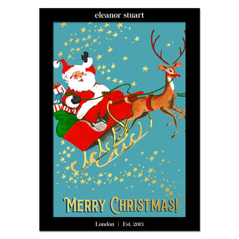 Merry Christmas Santa Foiled Cards Single/Boxed Set, 2 of 2