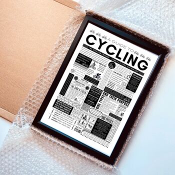 Personalised Cycling Fact Print – Gift For Keen Cyclists, 8 of 9