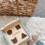 Personalised Wooden Teddy Sorterbox Puzzle Shapes Toy, thumbnail 7 of 7