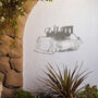 Bulldozer Metal Wall Art Gift For Construction Garden Decor, thumbnail 6 of 10