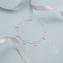 Emerald Green Or Clear Cz Dangle Bracelet, thumbnail 2 of 12