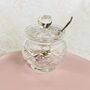Antique Edinburgh Crystal Cut Glass Lidded Jam / Preserve Pot ~ Five, thumbnail 9 of 11