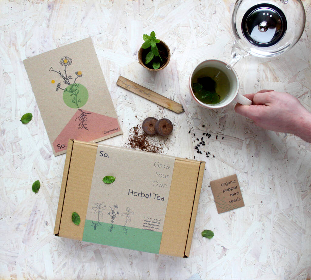 Grow Your Own Herbal Tea Seed Kit By So. Seed Kits