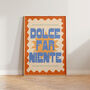 Dolce Far Niente Colourful Italy Wall Art Print, thumbnail 6 of 8