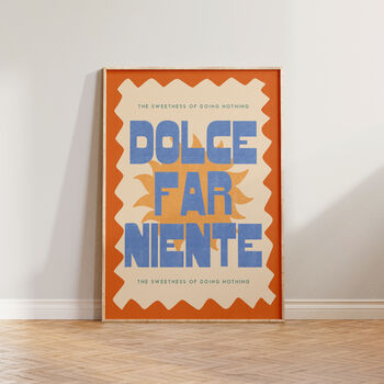 Dolce Far Niente Colourful Italy Wall Art Print, 6 of 8