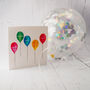 Congratulations Card With Confetti Balloon, thumbnail 1 of 3