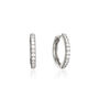 Silver Or Gold Diamond Style Large Hoop Earrings, thumbnail 2 of 7