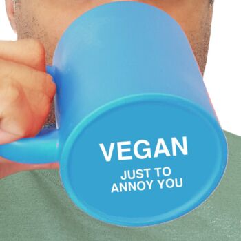 Colourful Neon Mug With Secret Vegan Message, 6 of 12