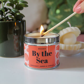 By The Sea Scented Soy Wax Candle 220g, 4 of 4