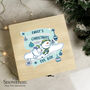 Personalised The Snowman And The Snowdog Large Wooden Christmas Eve Box, thumbnail 2 of 4