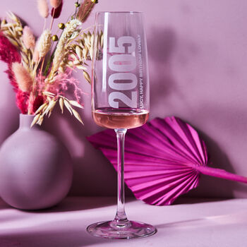 Birthday Personalised Champagne Flute, 2 of 2