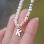 Personalised Initial Miyuki And Pearl Necklace, thumbnail 2 of 10