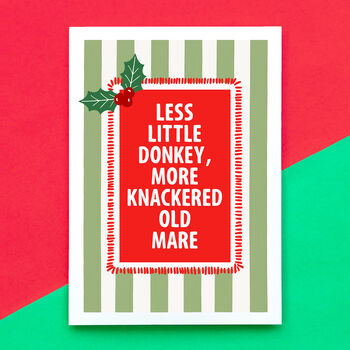 Cheeky Christmas Card For Women, 3 of 3
