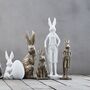 Lady And Gentleman Easter Rabbit Figurine, thumbnail 3 of 8
