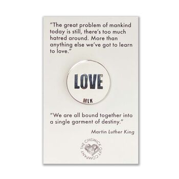 Love Quote Inspirational Pin Badge, 3 of 4