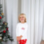 Family Christmas 'Believes' Personalised Pyjamas Available In Red And Green, thumbnail 2 of 12