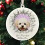 Personalised Christmas Bichon Frise Break Through, thumbnail 3 of 10