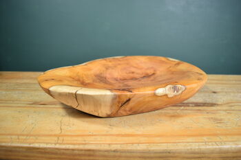 Hand Carved Wooden Bowl Locally Sourced Yew Tree, 3 of 11