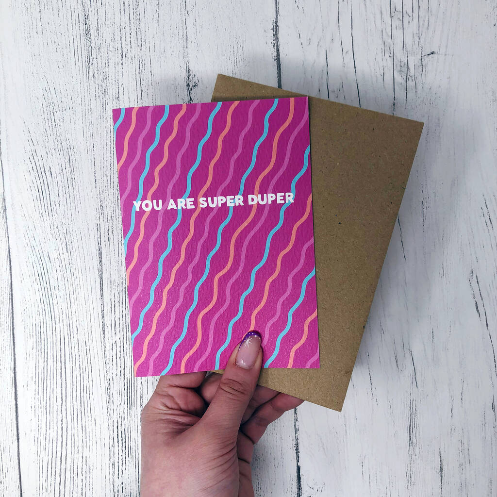 Congratulations Card You Are Super Duper Squiggles By Xoxo Designs By 