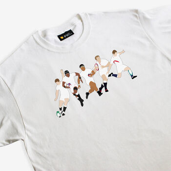 England Rugby Players T Shirt, 4 of 4