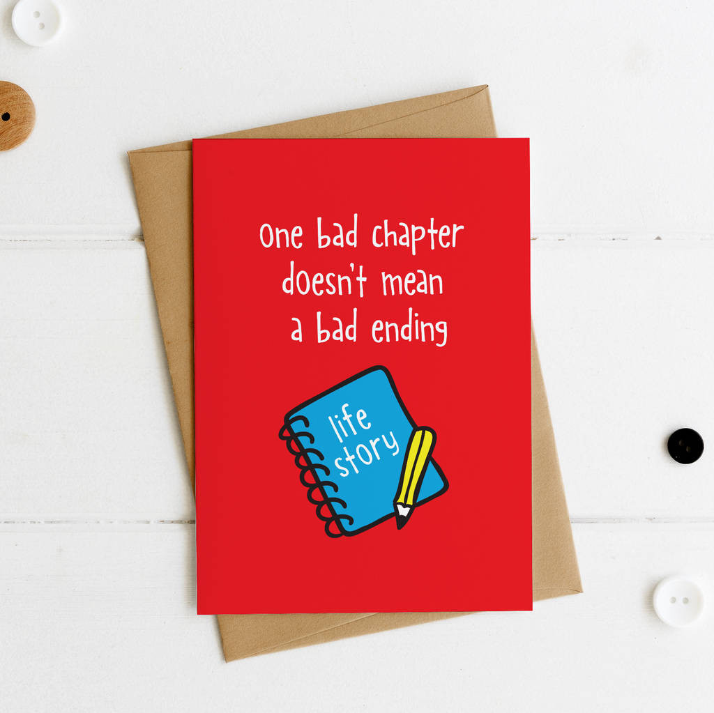 One Bad Chapter Doesn't Mean A Bad Ending Postcard