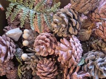 Blush Pink Natural Foliage Christmas Garland 120cm, 4 of 4