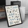Synthesizer Waveform Print | Synth Music Poster, thumbnail 3 of 12