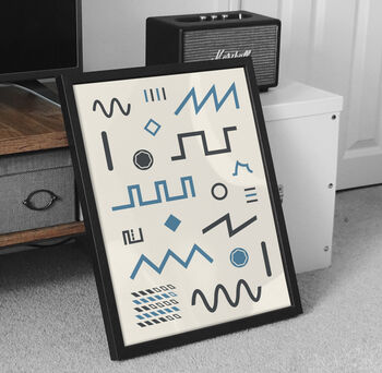 Synthesizer Waveform Print | Synth Music Poster, 3 of 12