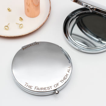 Personalised Message Mirror Compact, 2 of 2