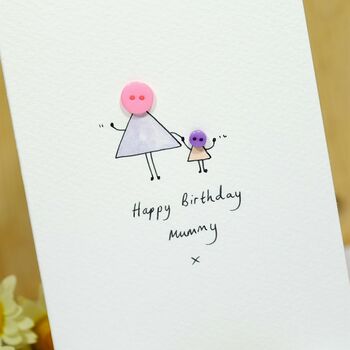 Personalised 'Button Mummy' Handmade Card, 12 of 12