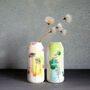 Ceramic Bud Vase With Eucalyptus Leaf Design, thumbnail 4 of 4