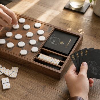 Luxury Wooden Compendium Games Gift, 2 of 6