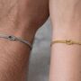 Love Knot Bracelet Set, Couples Valentine's Jewellery, thumbnail 2 of 12