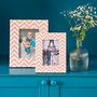 Handmade Chevron Patterned Photo Frame, thumbnail 3 of 6