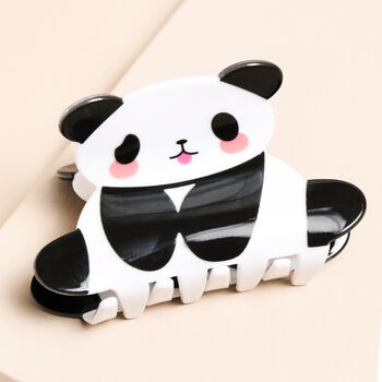 Large Black And White Panda Hair Clip, 2 of 4