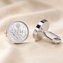 Luxury 60th Birthday Sixpence Cufflinks, thumbnail 2 of 9