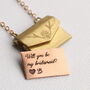Personalised Berry Envelope Locket Necklace, thumbnail 1 of 10