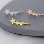 Sterling Silver Shooting Star Crawler Earrings, thumbnail 1 of 11