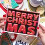 Merry Christmas Message Letterbox Cookies, thumbnail 2 of 12