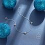 Sterling Silver Cz Star Motif Bracelet, thumbnail 6 of 12