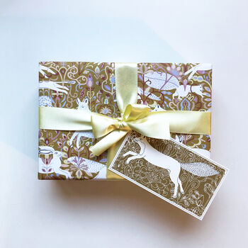 Fox, Hare, Squirrel And Deer Gift Wrap, 4 of 7