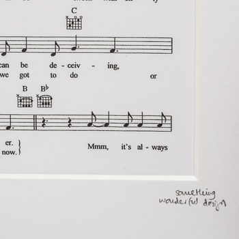 Personalised Special Date Sheet Music Art Print, 7 of 8