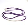 Long Amethyst And Sterling Silver Beaded Necklace, thumbnail 7 of 11