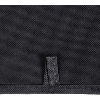 Set Of Six Black Foldable Fabric Storage Boxes, 7 of 7