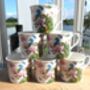 Set Of Six China Palace Mugs In Peacock Design, thumbnail 4 of 10